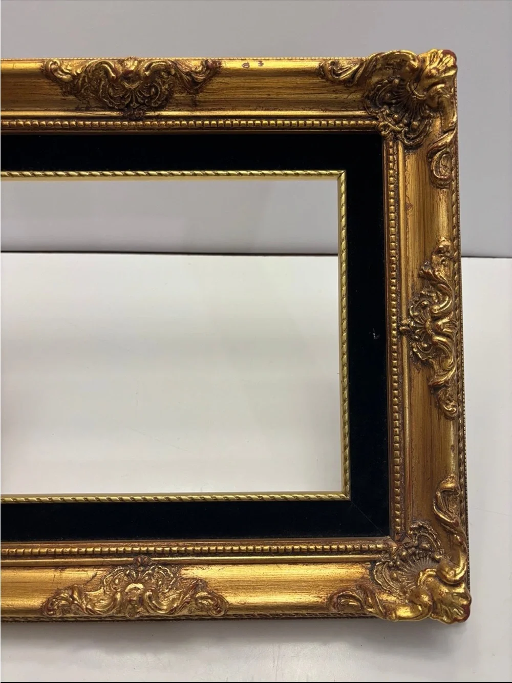 Vintage wooden gold tone picture *glass in included just not shown in the photos